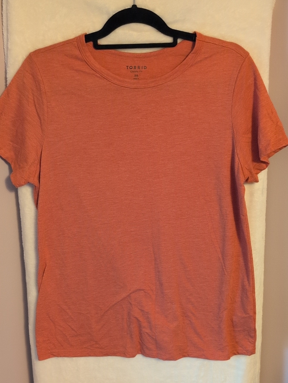torrid Short Sleeve Crewneck Tee in Orange
